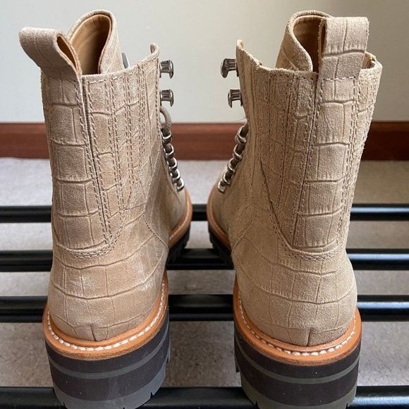 MARC FISHER Women Izzie 2 Leather Combat Hiking Boots - NEW NWOB - Picture 5 of 8